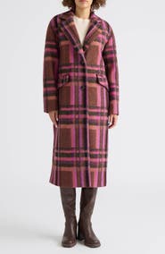 Scotch & Soda Linde Longline Plaid Coat