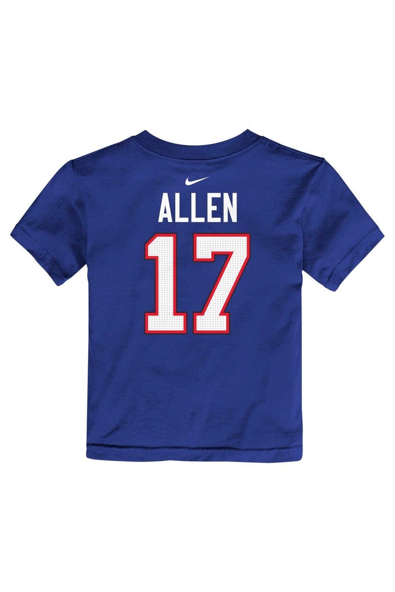 Toddler Nike Josh Allen Royal Buffalo Bills Player Name & Number T-Shirt, Alternate, color, Royal