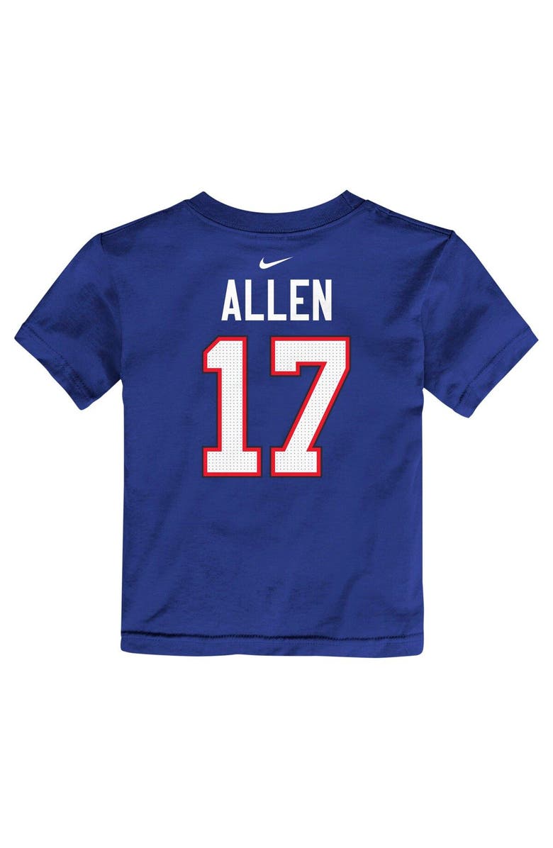 Nike Toddler Nike Josh Allen Royal Buffalo Bills Player Name & Number T-Shirt, Alternate, color, Royal