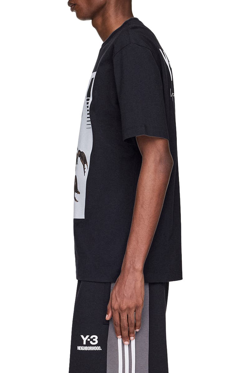 Y-3 x NEIGHBORHOOD Graphic T-Shirt, Alternate, color, Black/ Granite
