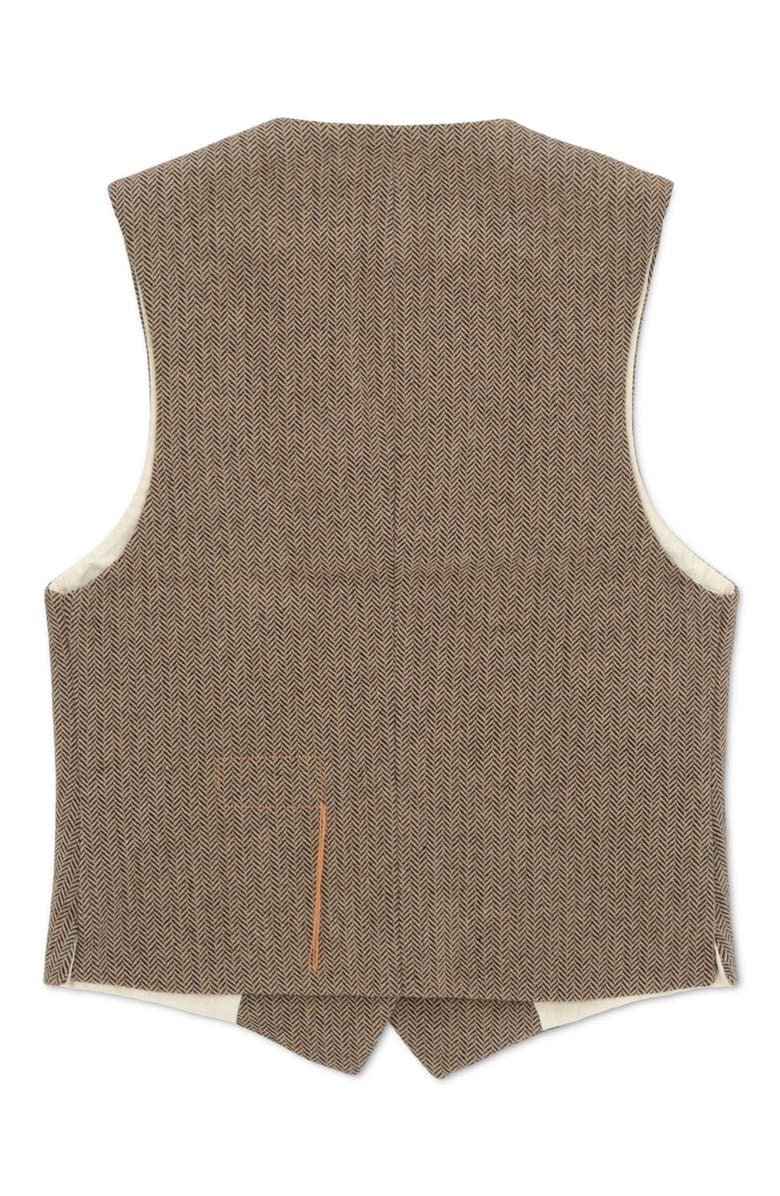 Fortela Demi Wool Silk Vest, Alternate, color, Ecru