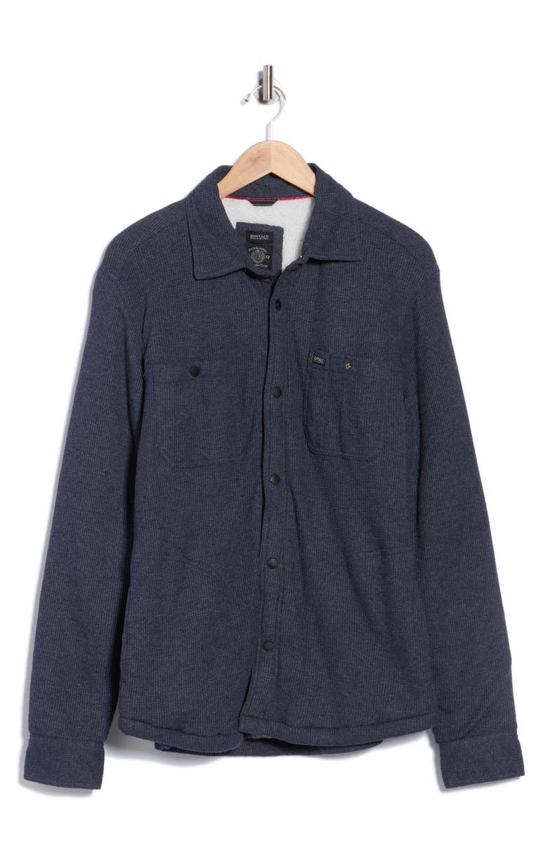 Buffalo Jeans Steel Thermal High Pile Fleece Lined Jacket, Alternate, color, Heather Navy