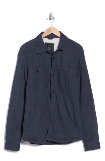 Buffalo Jeans Steel Thermal High Pile Fleece Lined Jacket In Blue