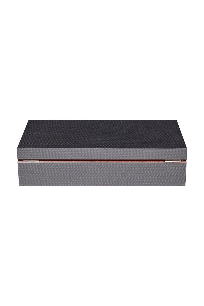Carbon Fibre Five Watch Box, Alternate, color, Grey
