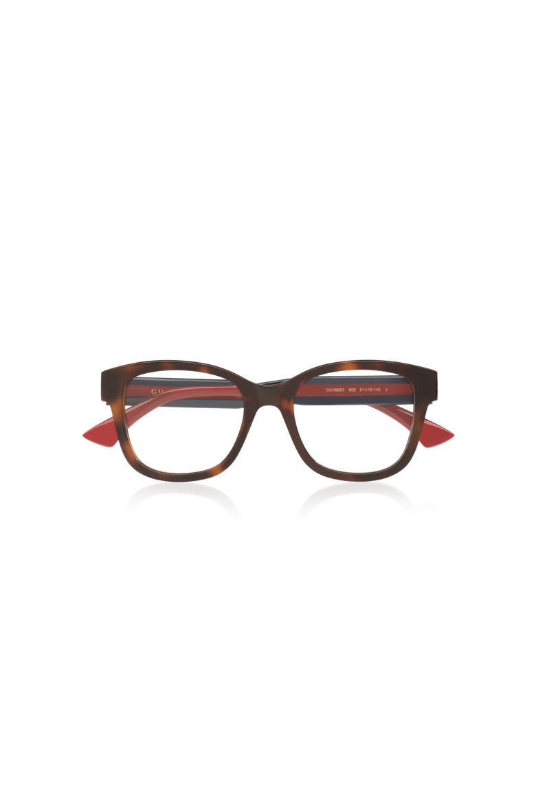 51mm Rectangle optical glasses, Alternate, color, Tortoise