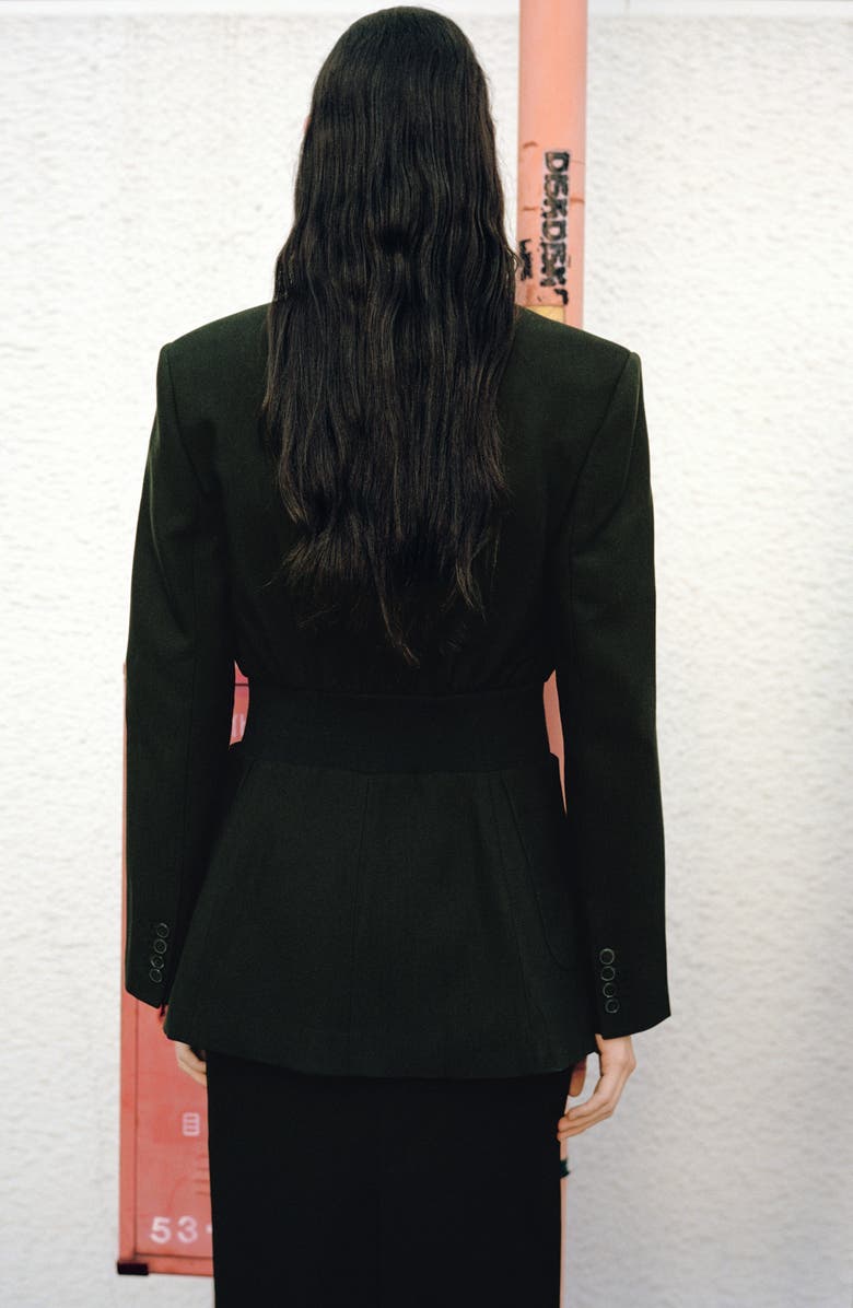 MANGO Fitted Jacket, Alternate, color, Black