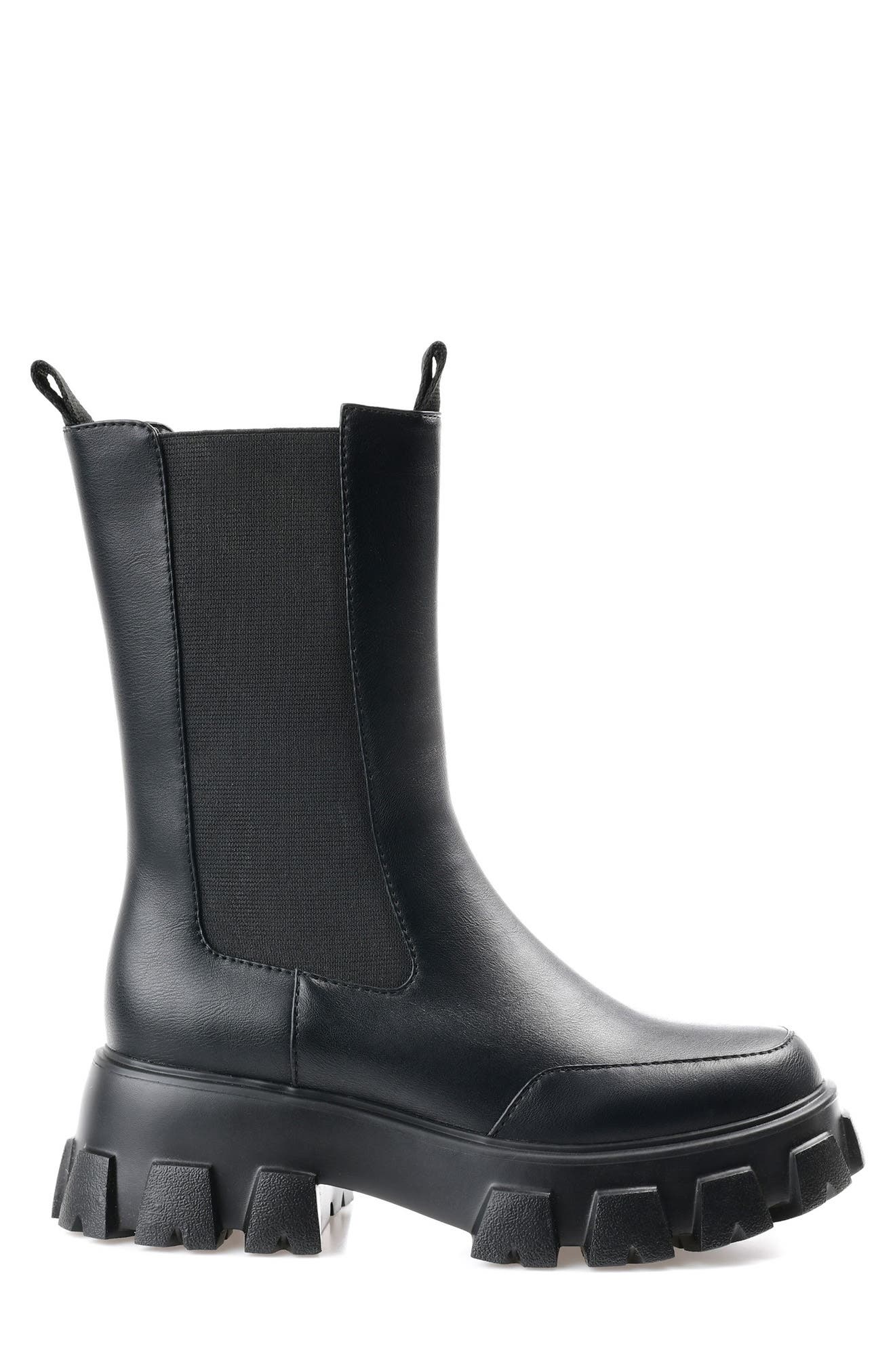 Journee Collection Vista Lug Sole Tall Chelsea Boot, Alternate, color, 