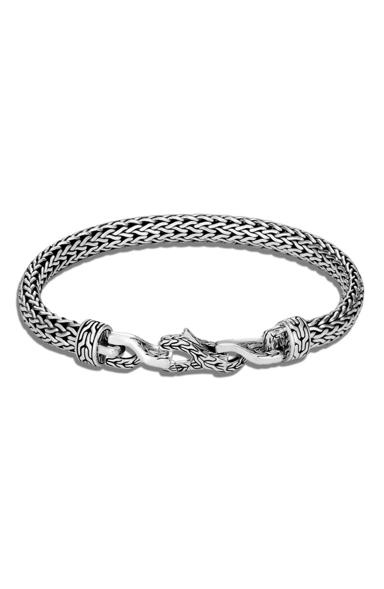John Hardy Men's Asli Classic Chain Link 6.5mm Chain Bracelet, Main, color, Sterling Silver