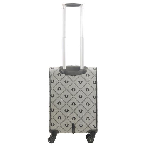 TRUE RELIGION TRUE RELIGION SOFT SIDED 23" EXPANDABLE, SPINNER LUGGAGE WITH BUDDAH PATCH