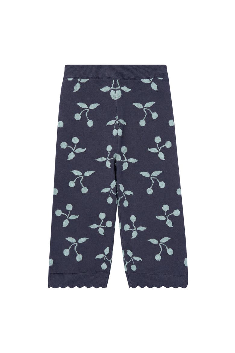 Jacquard Sweater Knit Top and Pant Set, Alternate, color, Blue Fruit