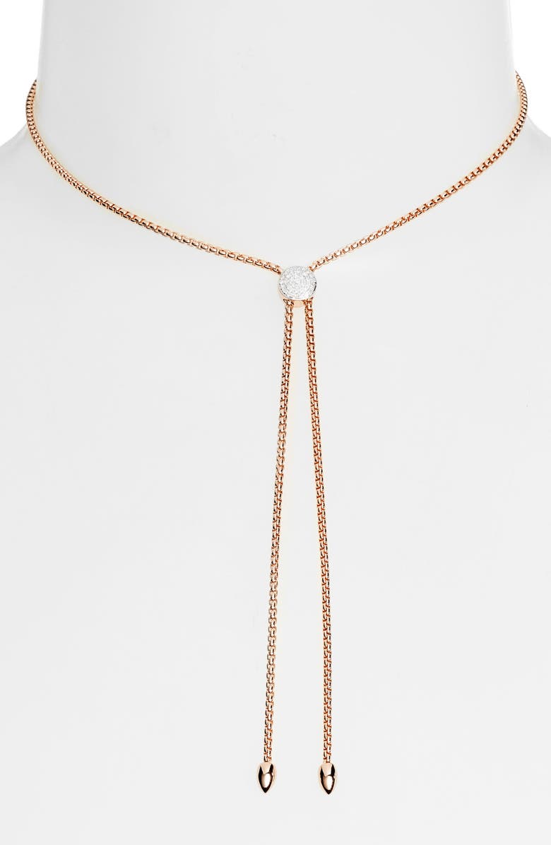 Monica Vinader Fiji Diamond Lariat Necklace, Alternate, color,