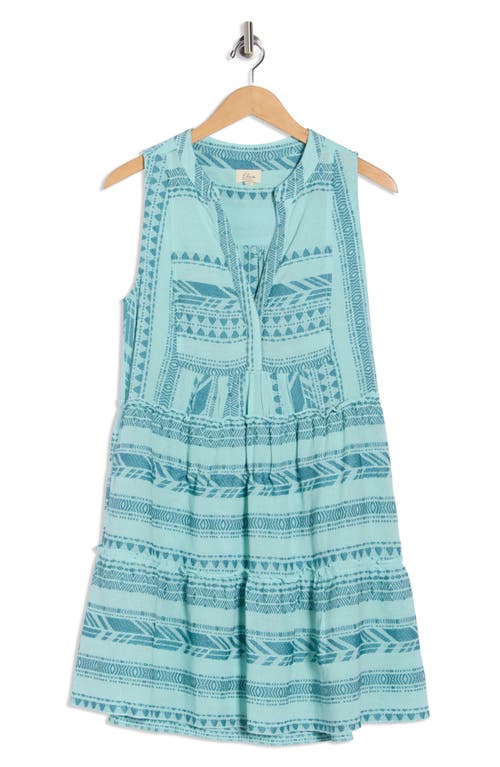 Elan Babydoll Cover-up Minidress In Blue