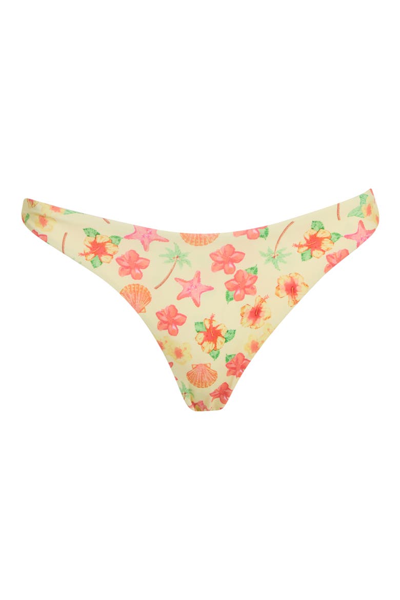 Rosette Bikini Bottoms, Alternate, color, SUNSHINE HIBISCUS
