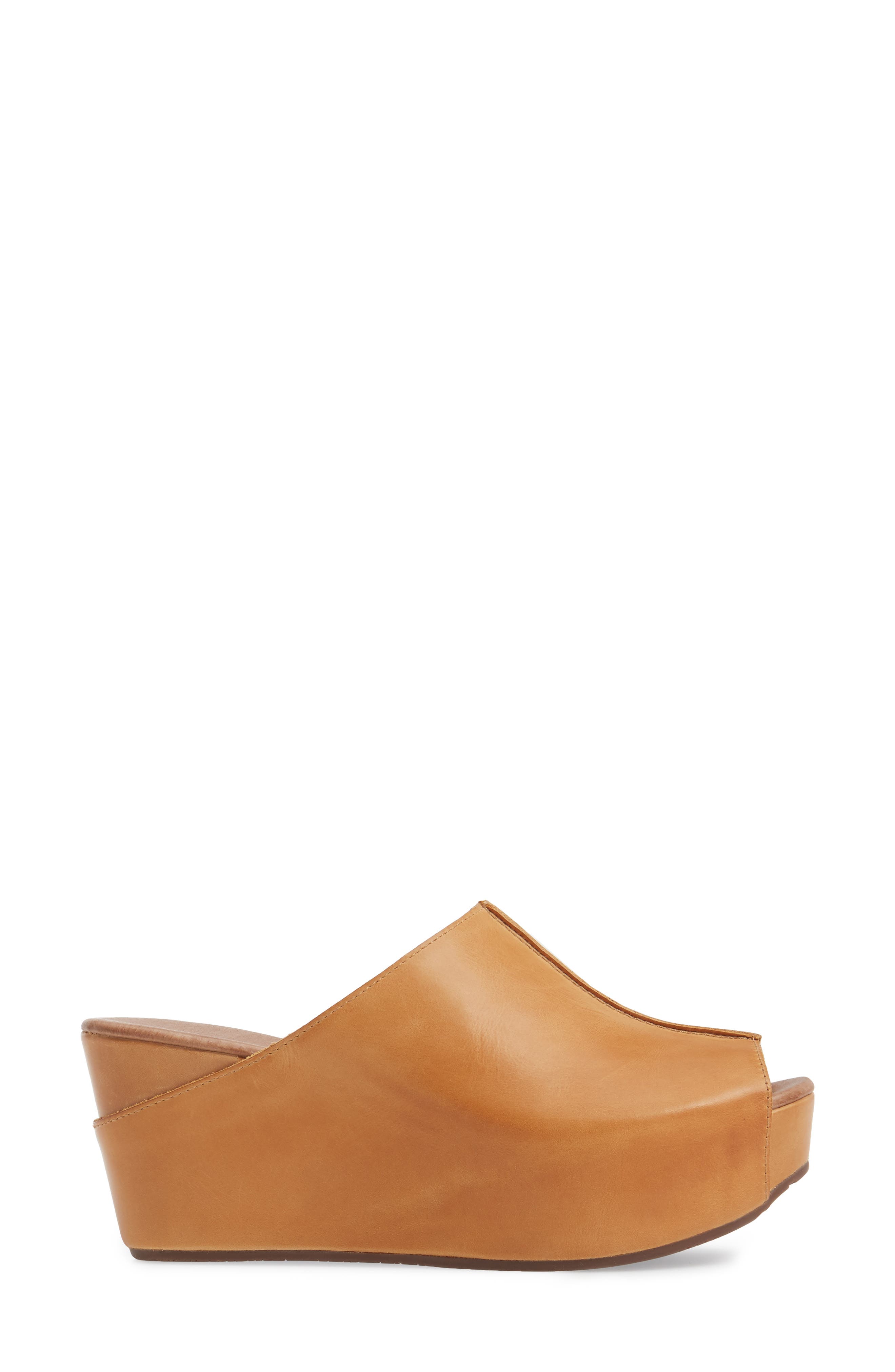 Wynn Peep Toe Mule, Alternate, color, CAMEL LEATHER
