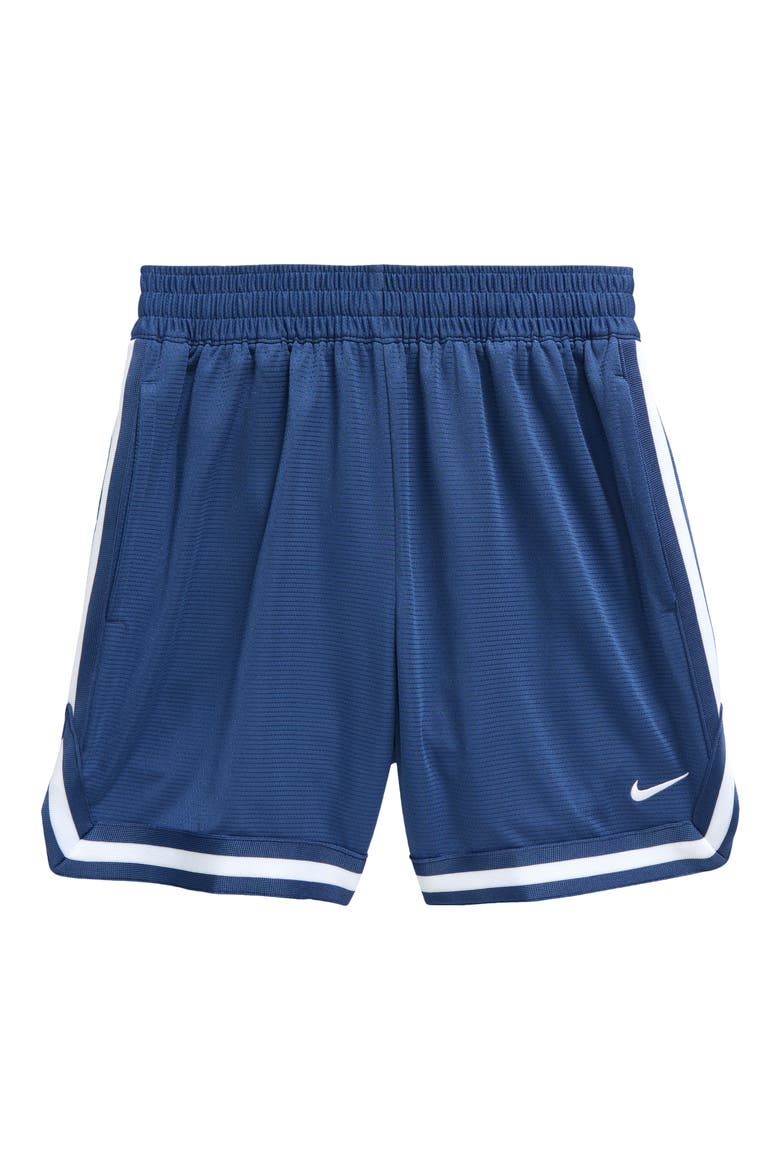 Kids' Dri-FIT DNA Athletic Shorts, Main, color, MYSTIC NAVY/ WHITE