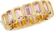 SAVVY CIE JEWELS Bezel Set CZ Eternity Band Ring
