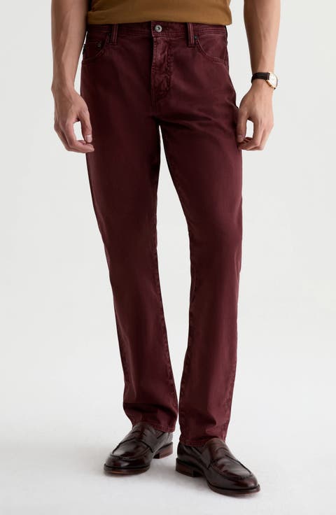 Everett Stretch Sateen Slim Straight Pants