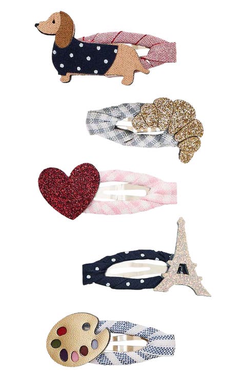 Kids' Paris Assorted 5-Pack Mini Hair Clips
