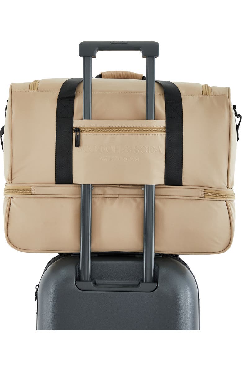 Scotch & Soda Eindhoven Two-Section Weekender Bag, Alternate, color, Travertine