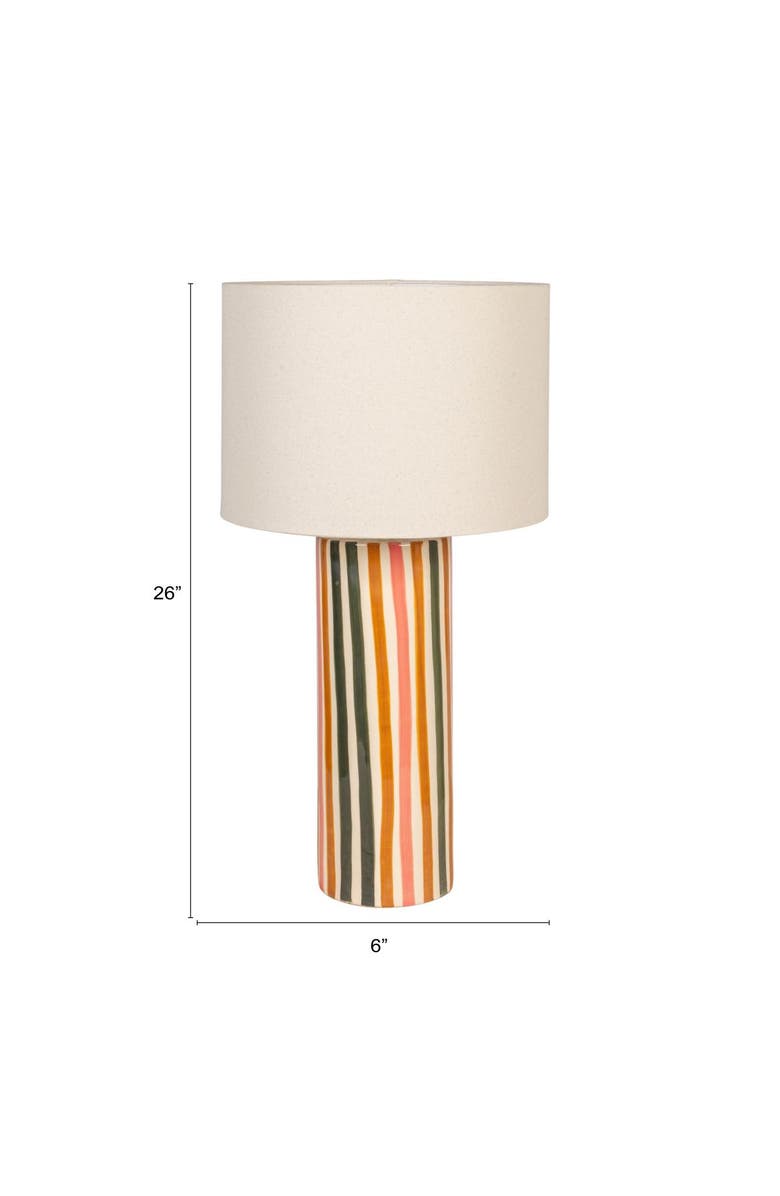 Storied Home Table Lamp with Shade, Alternate, color, Orange