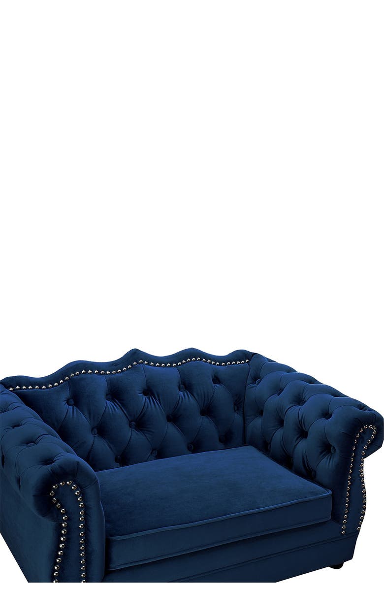 TOV FURNITURE Yorkshire Navy Pet Bed, Alternate, color,