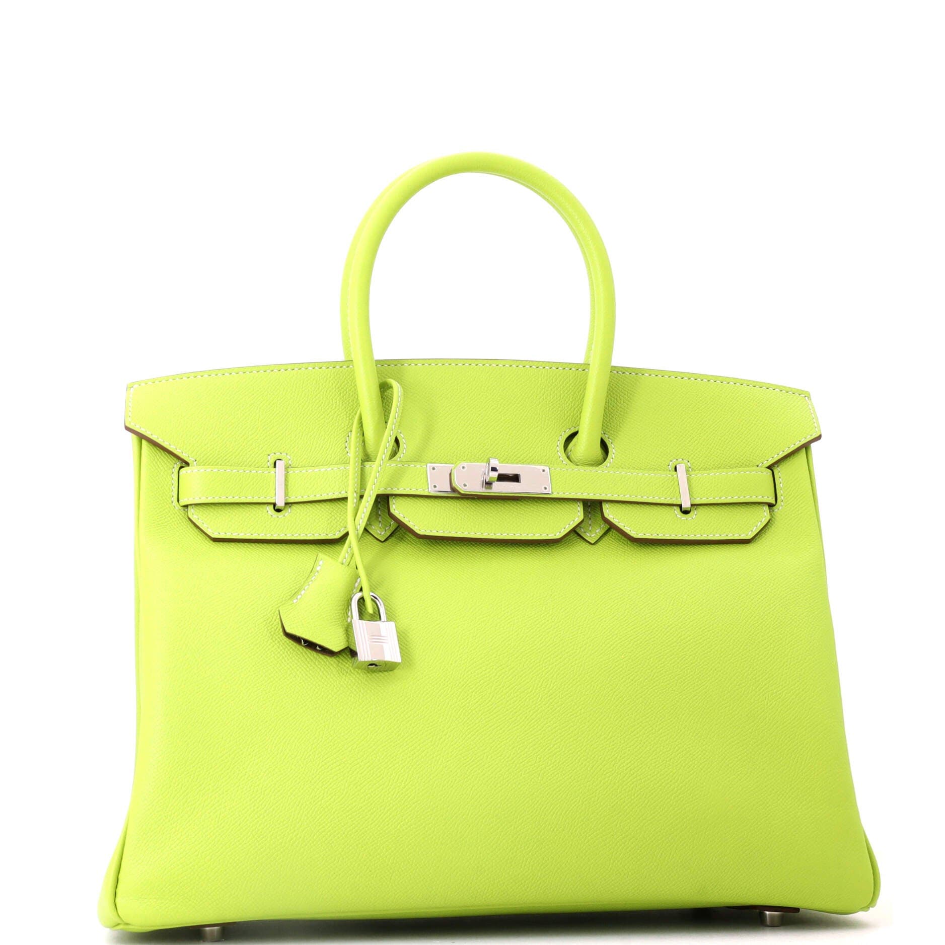 Pre-Owned Hermes Candy Birkin Bag Epsom 35, Alternate, color, Candy-Kiwi/Lichen
