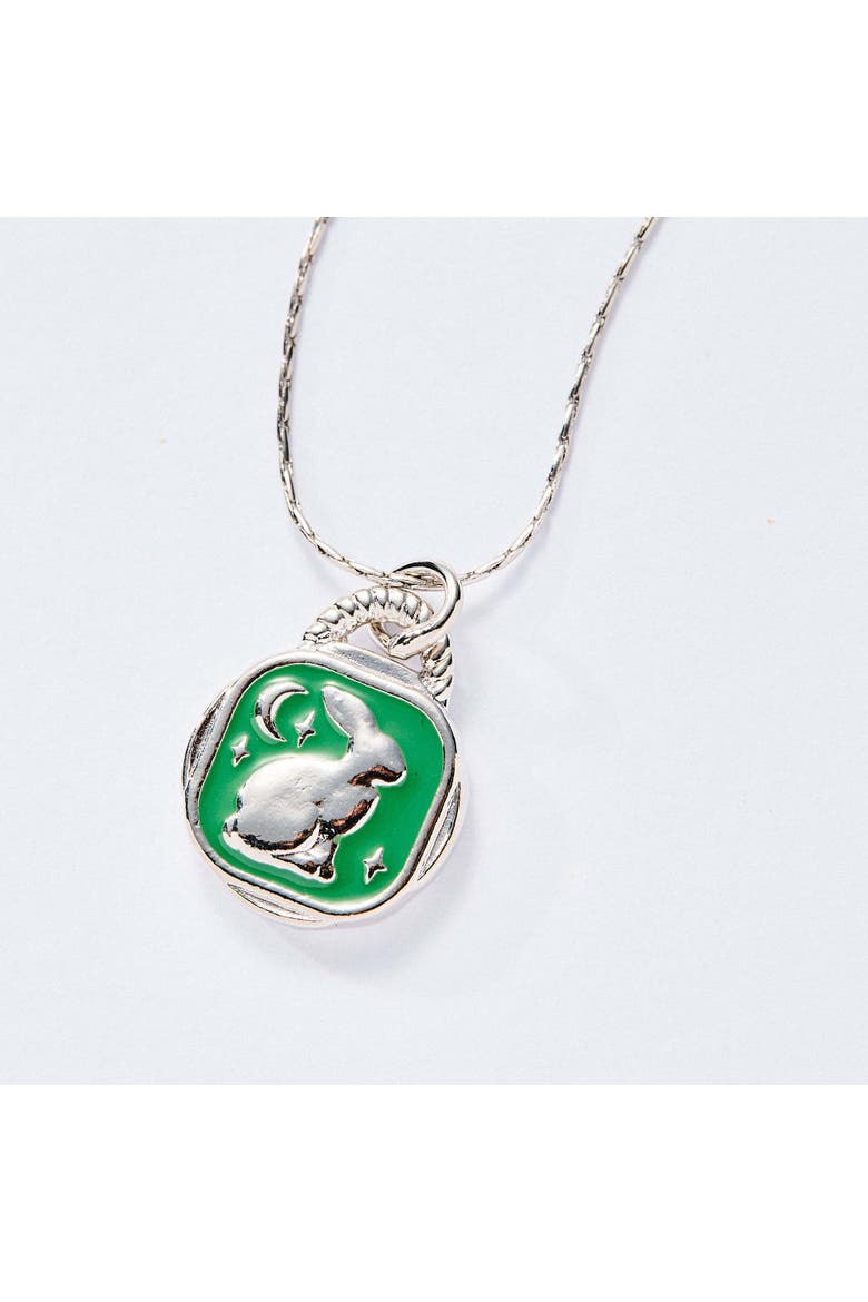 Rabbit Expandable Necklace, Main, color, Silver