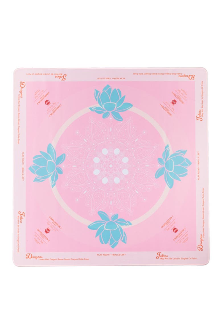 Mini Lotus Mahjong Mat, Main, color, PINK