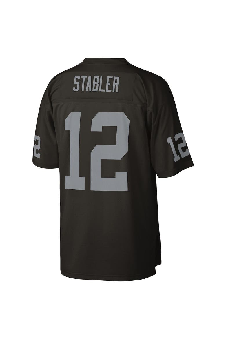 Men's Mitchell & Ness Ken Stabler Black Las Vegas Raiders Legacy Replica Jersey, Alternate, color, Black