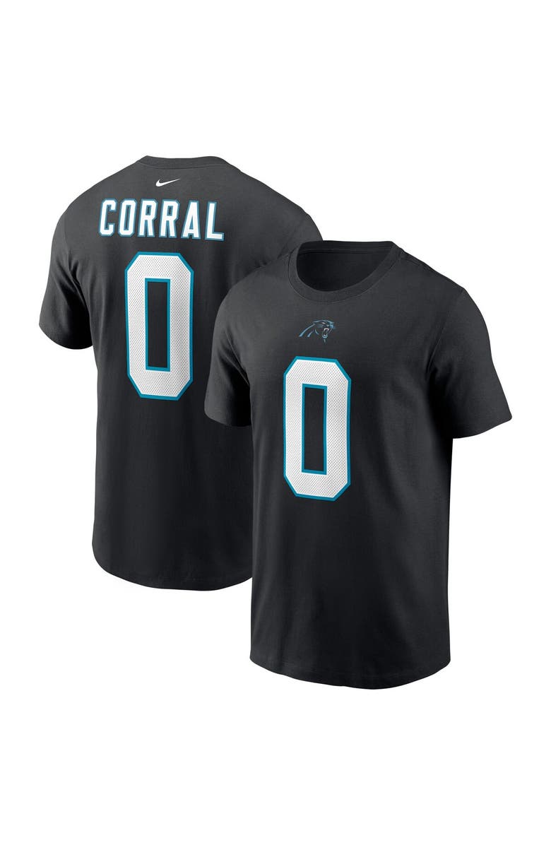 Nike Men's Nike Matt Corral Black Carolina Panthers Player Name & Number T-Shirt, Main, color,