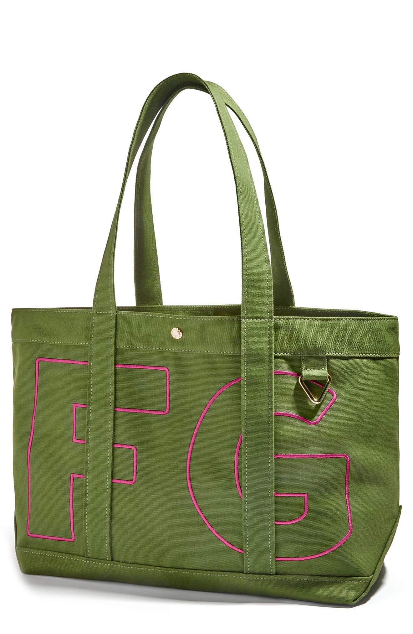 BaubleBar Custom Alpha Tote, Main, color, Green