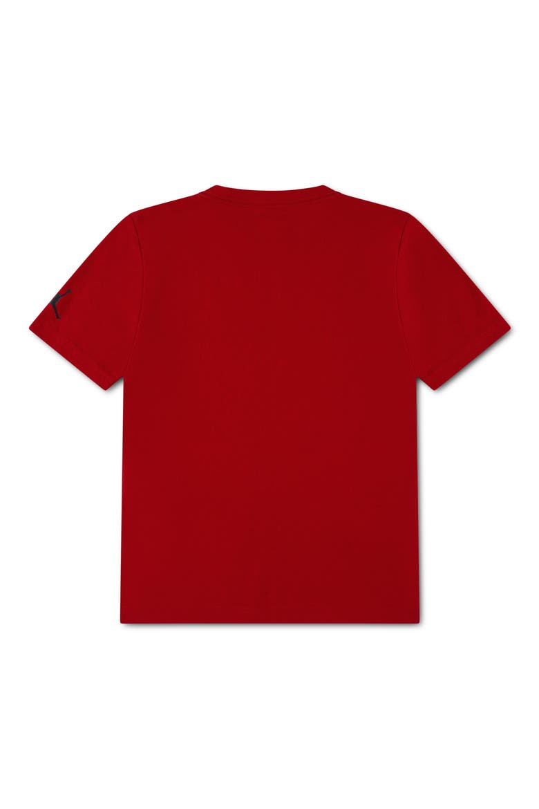 Kids' AJ3 Shoe Strings Graphic T-Shirt, Alternate, color, GYM RED