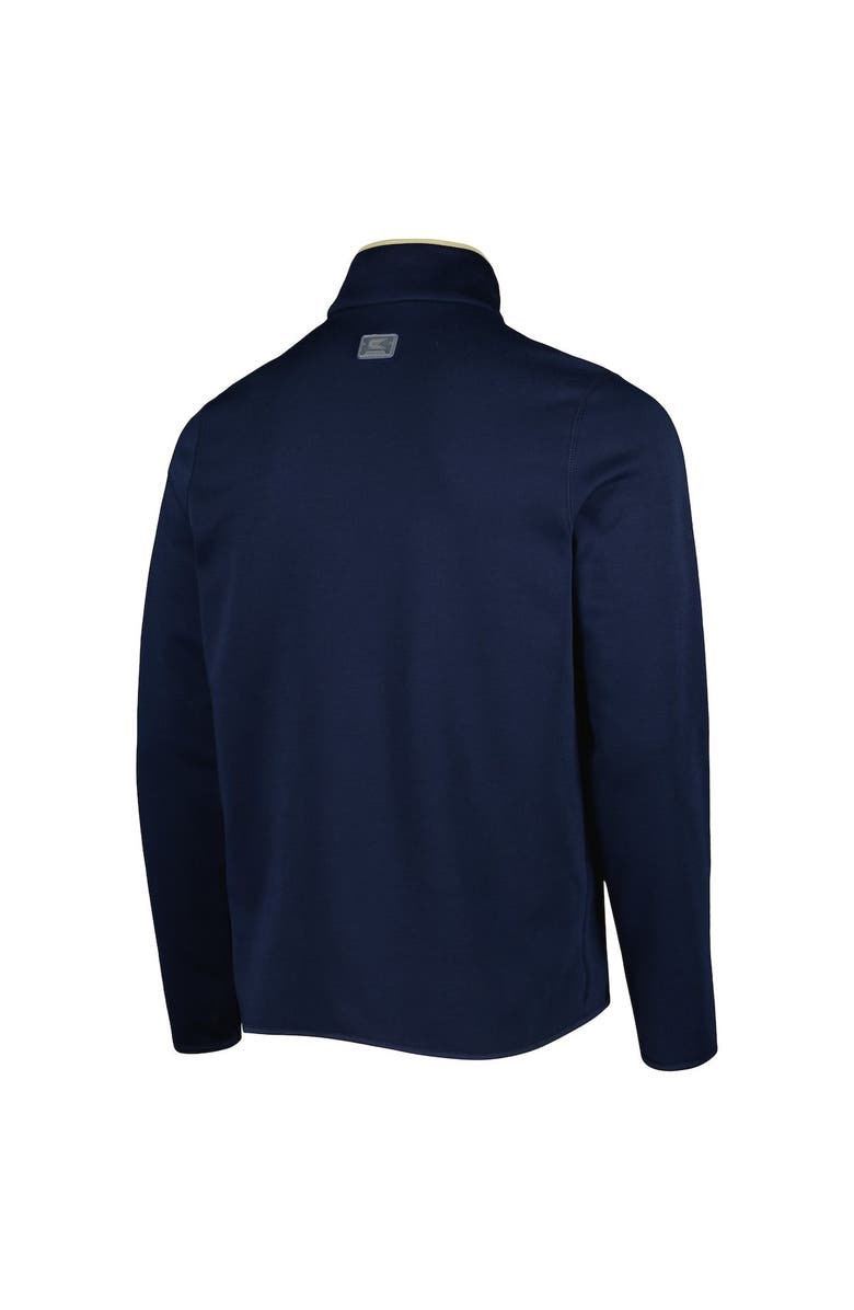 COLOSSEUM Men's Colosseum Navy Navy Midshipmen Rebound Quarter-Snap Jacket, Alternate, color,