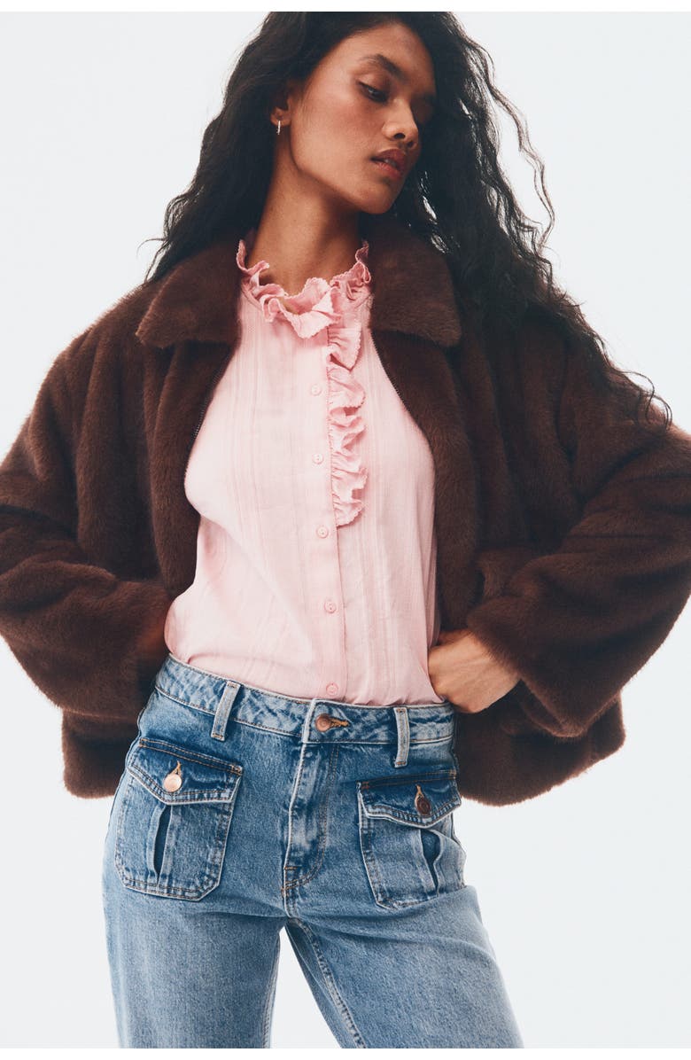 H&M Flared High Jeans, Alternate, color, Denim Blue