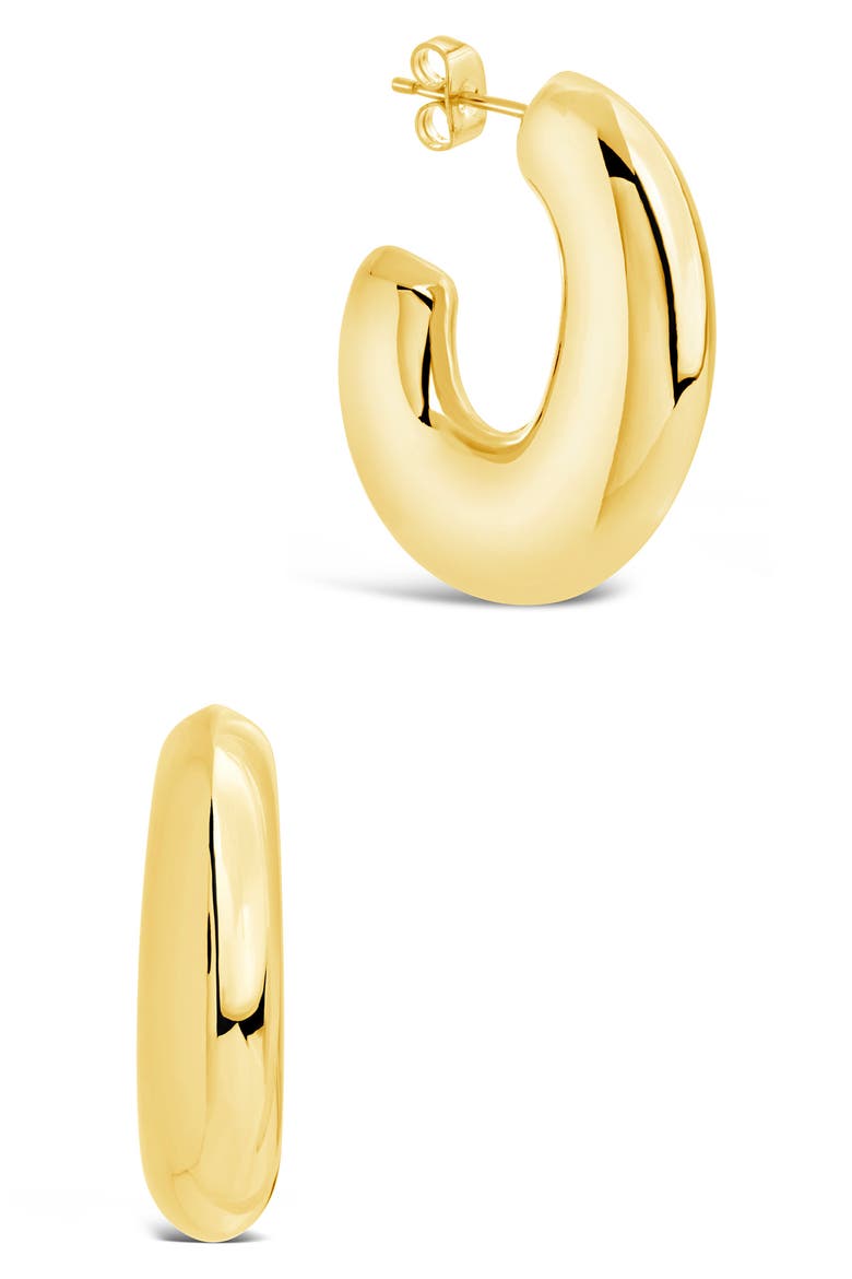 Avril Hoop Earrings, Main, color, GOLD