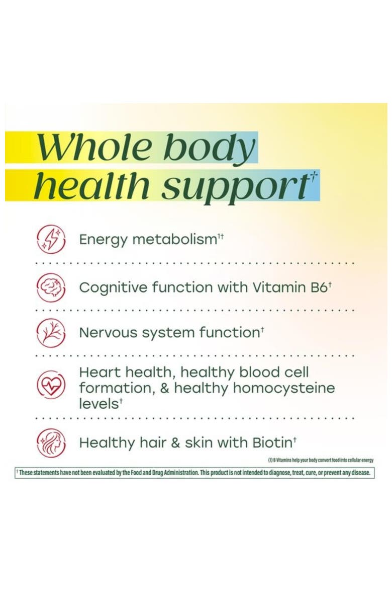 Balanced B Complex with all 8 B Vitamins, Vegan, 90 Tablets, Alternate, color, None