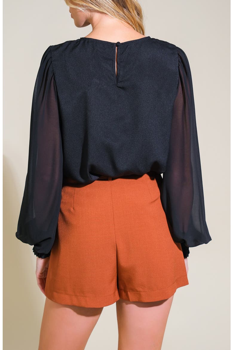 Long Sleeve Mixed Media Top, Alternate, color, BLACK