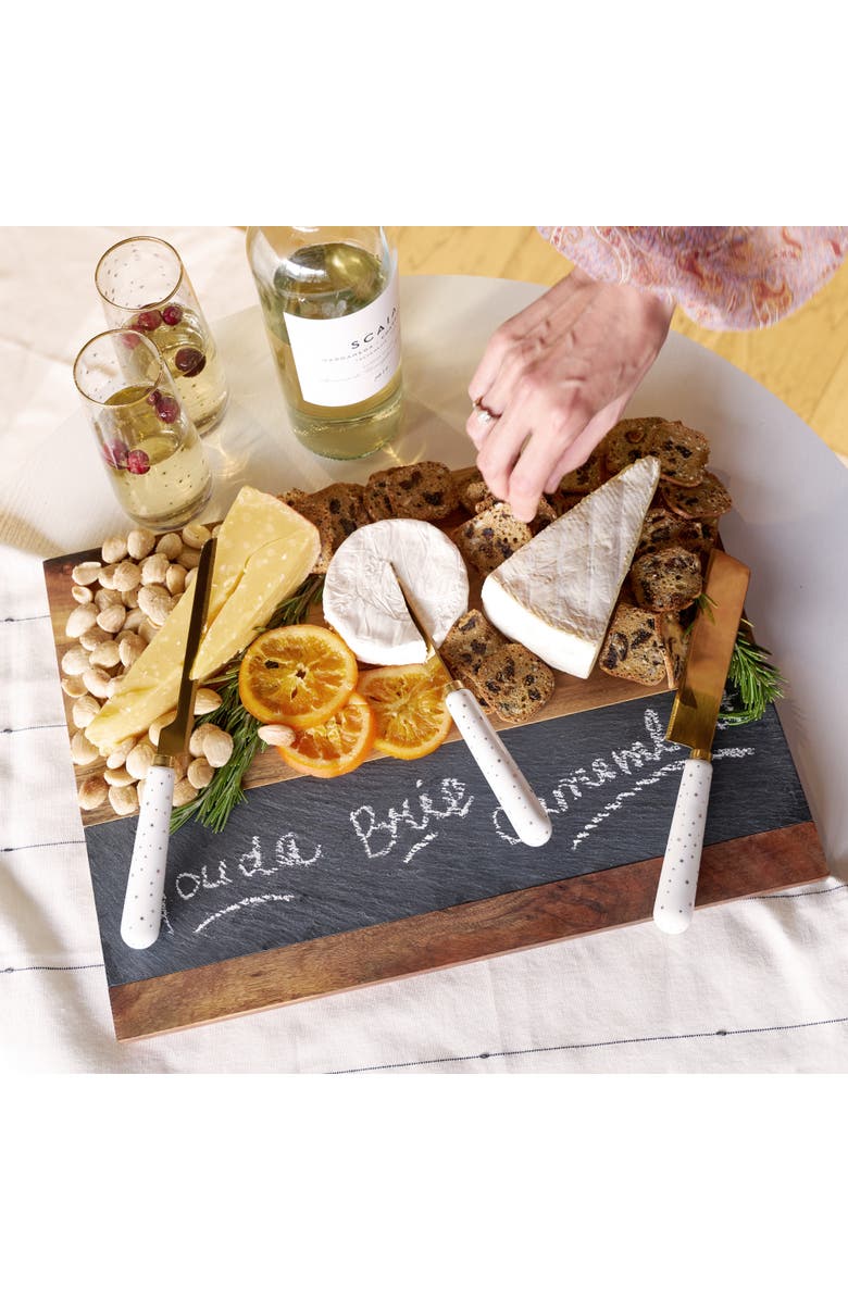 TWINE Wood & Slate Cheese Board, Alternate, color, Wood