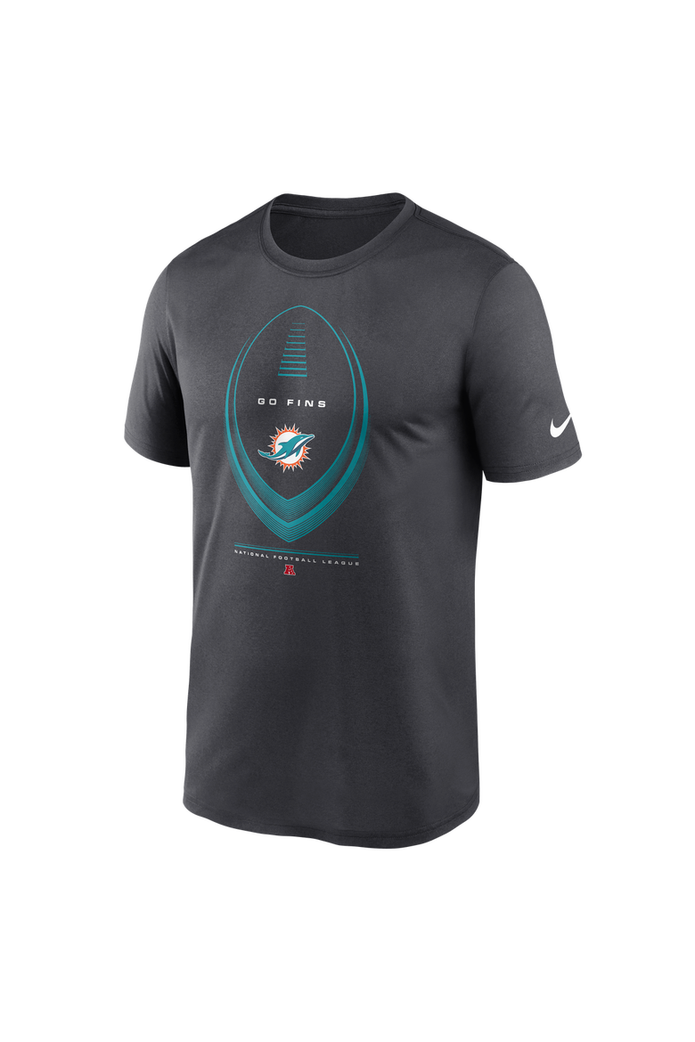 Men's Nike Anthracite Miami Dolphins Legend Icon Dri-FIT T-Shirt, Alternate, color, Anthracite