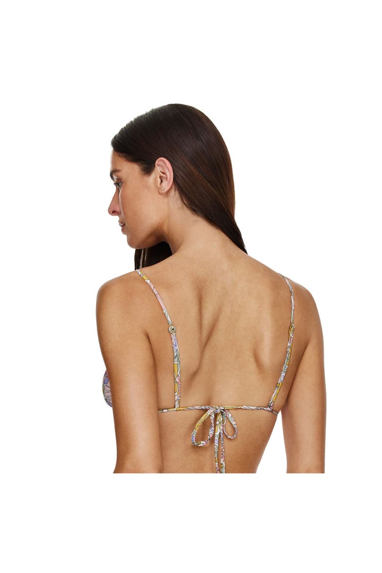 Soft Bloom Triangle Bikini Top, Alternate, color, Multi