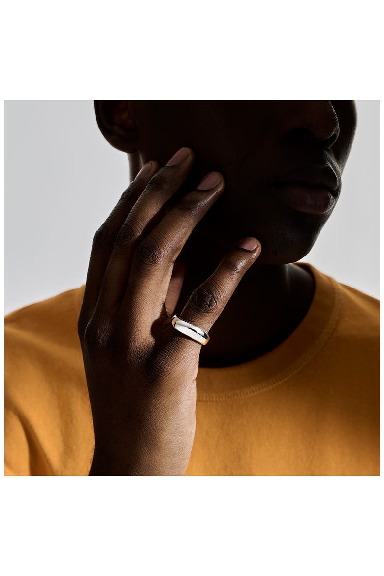 Surf Sterling Silver Band Ring, Alternate, color, SILVER