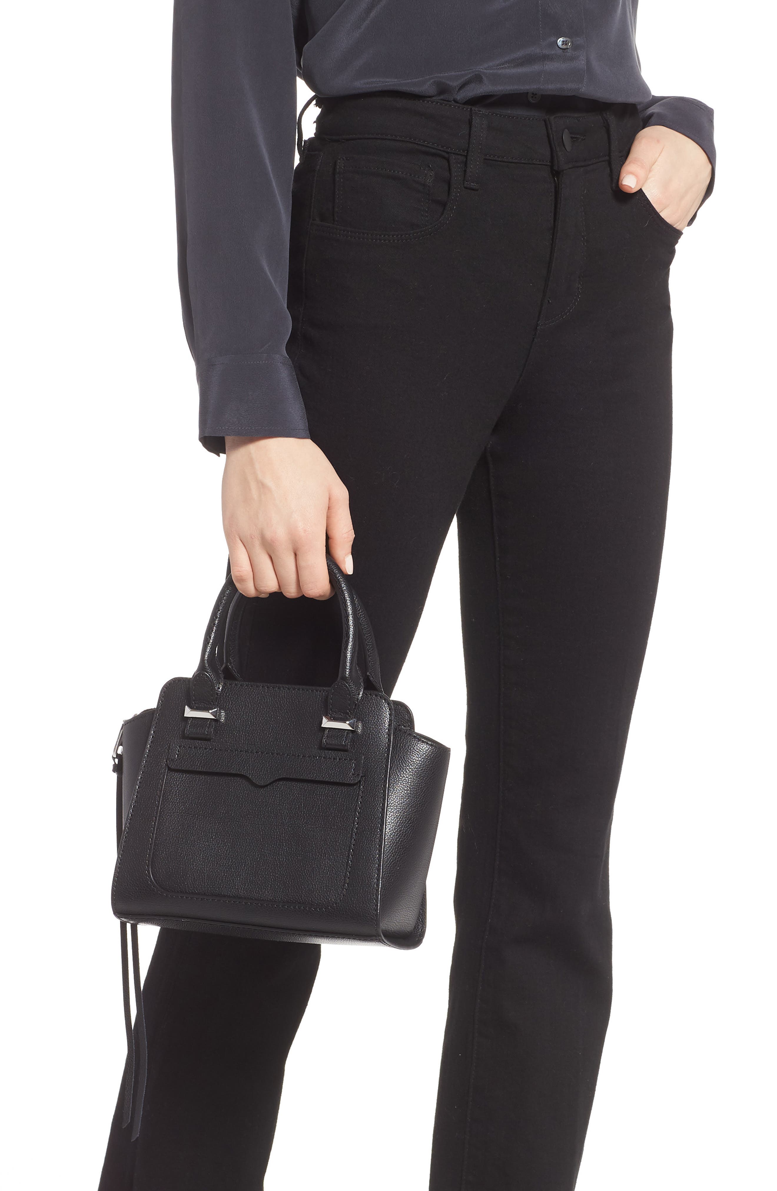 Rebecca Minkoff Mini Avery Leather Tote, Alternate, color, 