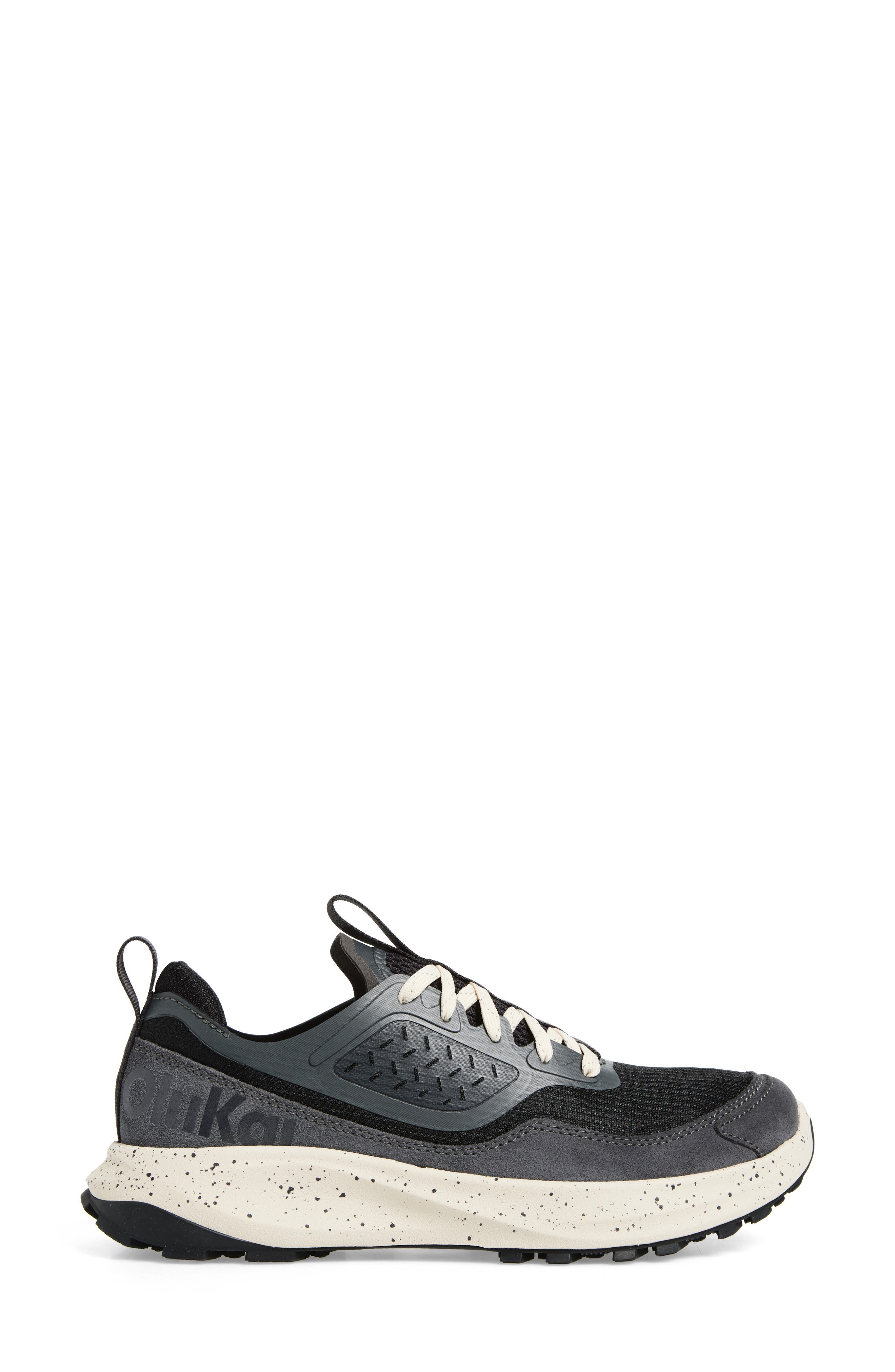 OluKai Makiki Water Resistant Trail Sneaker, Alternate, color, Lava Rock / Dk Shadow