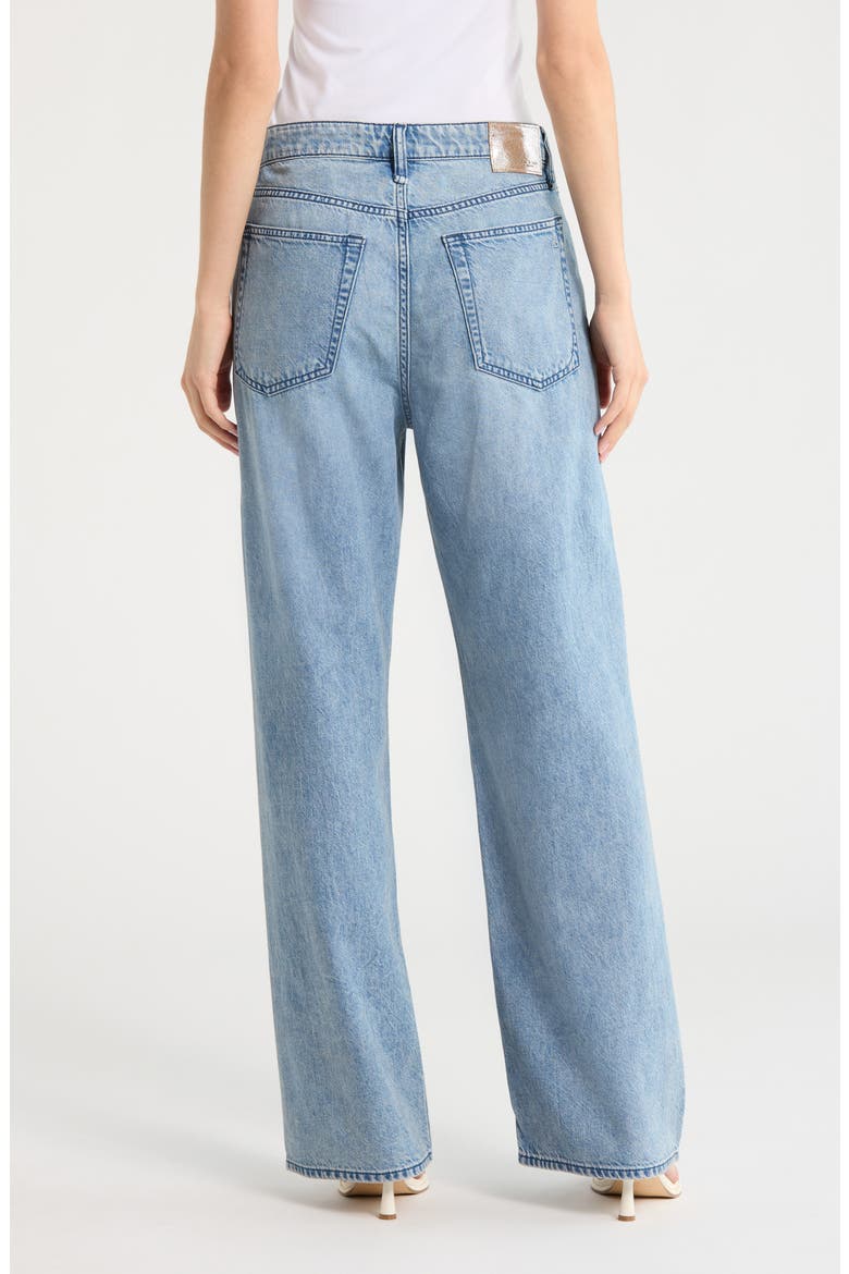Logan High Waist Rhinestone Detail Wide Leg Jeans, Alternate, color, MARGO JEWEL
