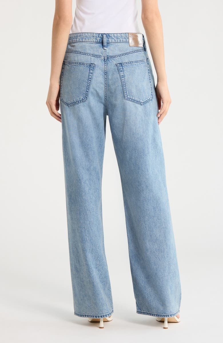 rag & bone Logan High Waist Rhinestone Detail Wide Leg Jeans, Alternate, color, Margo Jewel