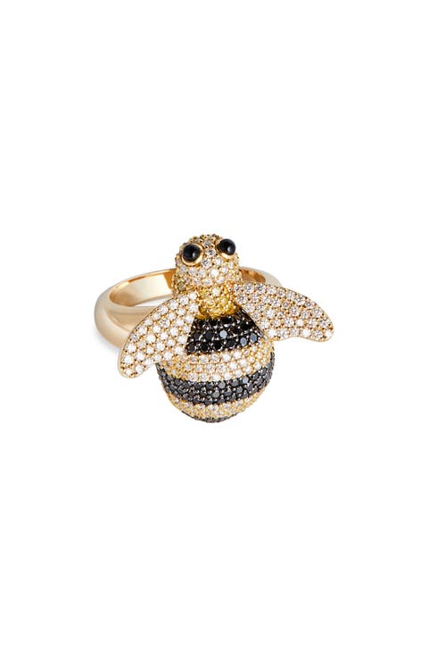 Honey Bee Diamond Pavé Ring