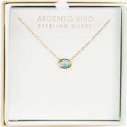 ARGENTO VIVO Oval Turquoise Pendant Necklace