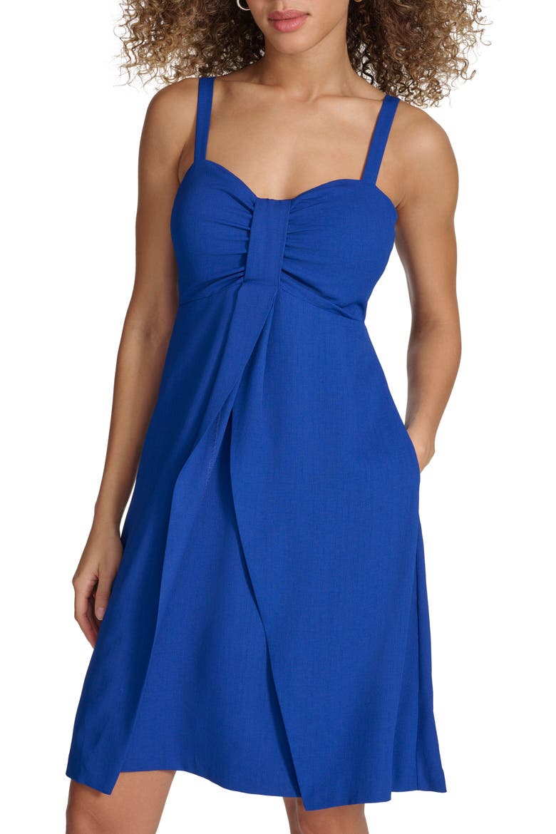 Bow Front Minidress, Alternate, color, ROYAL