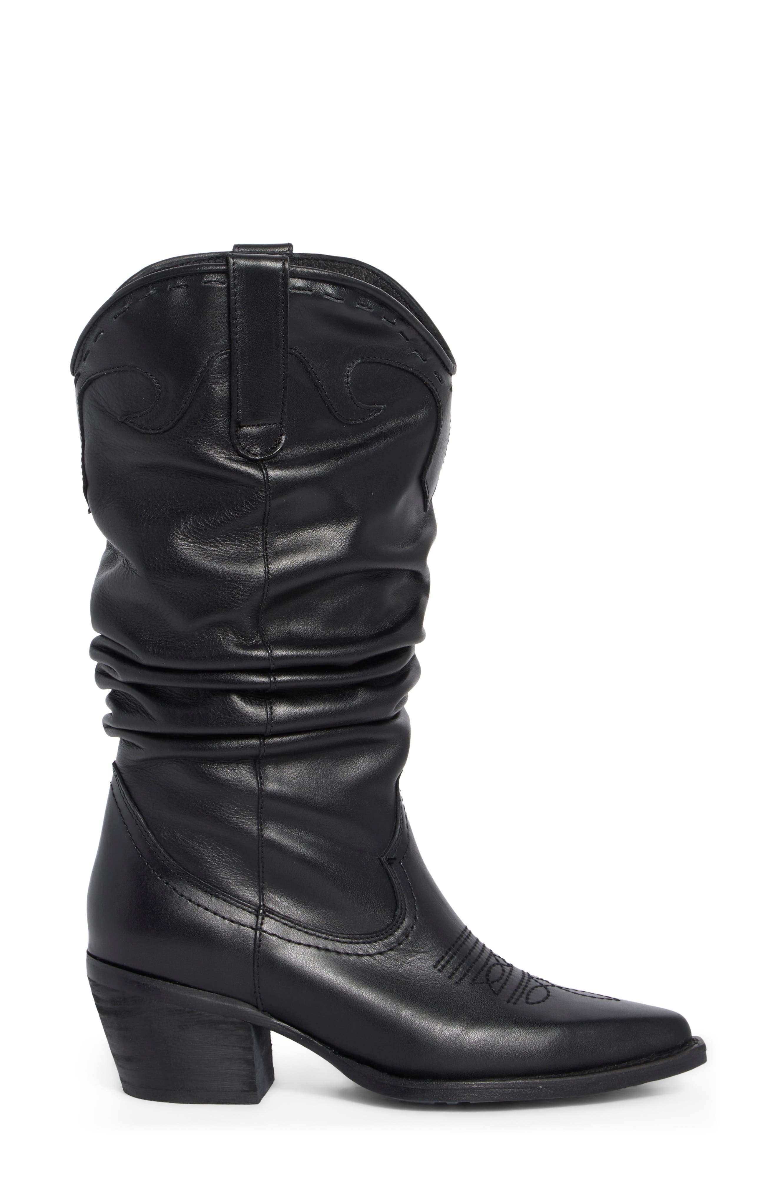 Stage Slouch Boot, Alternate, color, BLACK LEATHER