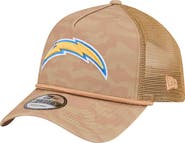 New Era Men's New Era Tan Los Angeles Chargers Wheat Camo 9FORTY Adjustable Hat